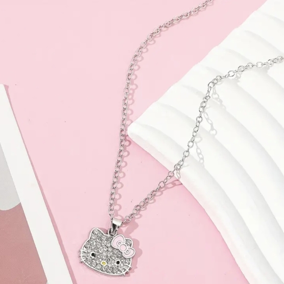 Hello Kitty Rhinestone Necklace - Picture 3 of 5